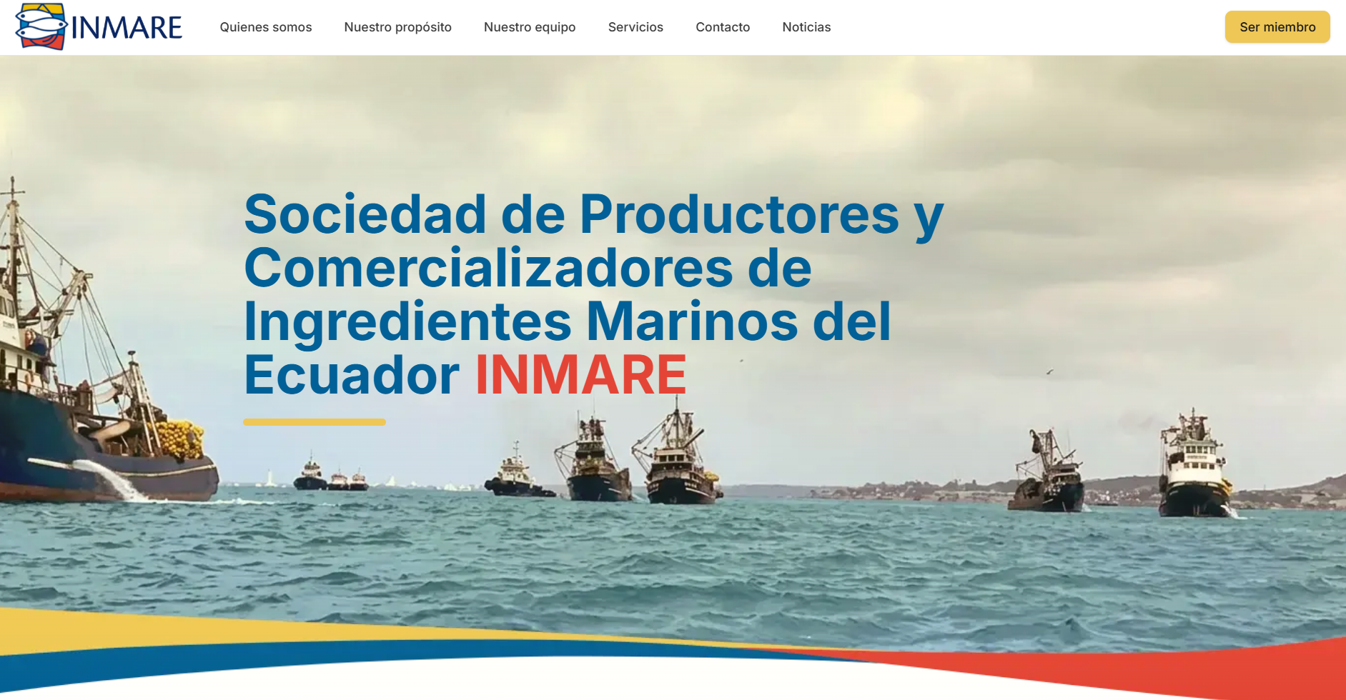 Vista del proyecto LANDING PAGE INMARE — imagen 1 de 4