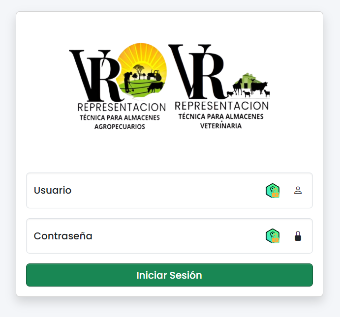 Vista del proyecto Sistema web de gestión de recetas agrícolas y veterinarias — imagen 1 de 8